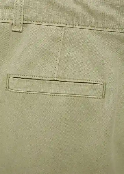 Pantalón Coral Khaki Talla L Mujer Mango