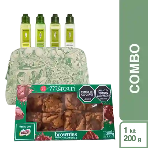 Combo Mini Brownie Melcochudo Con Milo + Kit Verbena Viajera