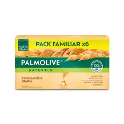 Jabón Palmolive Avena y Azúcar Morena en Barra de 110 g x 6 Und
