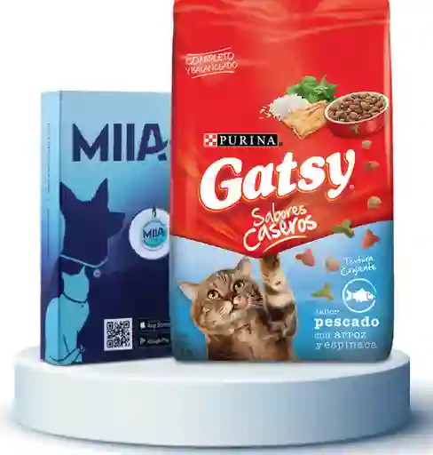 Combo Alimento Para Gato Adulto Gatsy Pescado + Miia