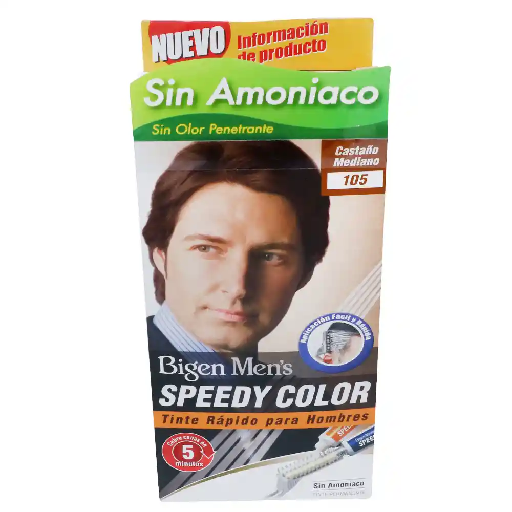 Bigen Men´s Tinte Rápido para Hombres Speedy Castaño Medio 105 