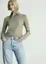 Jean Blanca Tejano Medio Talla 34 Mujer Mango
