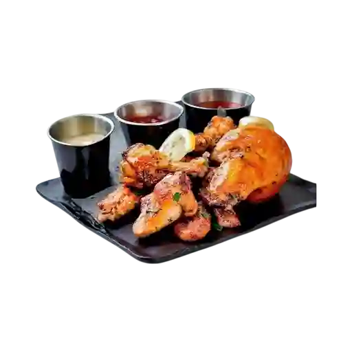 Honey Lemon Pepper Wings And Fries
