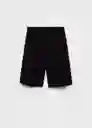 Bermuda Argelia Negro Talla 40 Mujer Mango