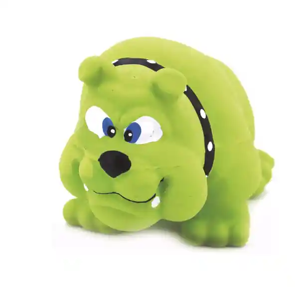 Jarapets Juguete Para Perro Bulldog Verde en Látex LT14059