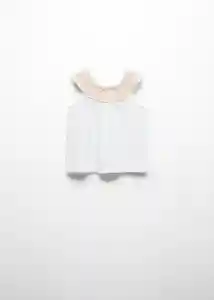 Camiseta Crochi Off White Talla 71 Niñas Mango