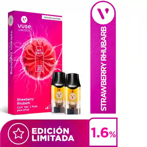 Vuse Pods para ePod Strawberry Rhubarb