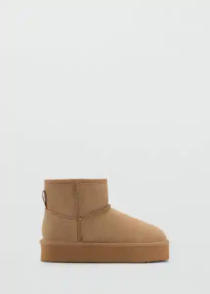 Botines Amelie Camel Talla 36 Niñas Mango