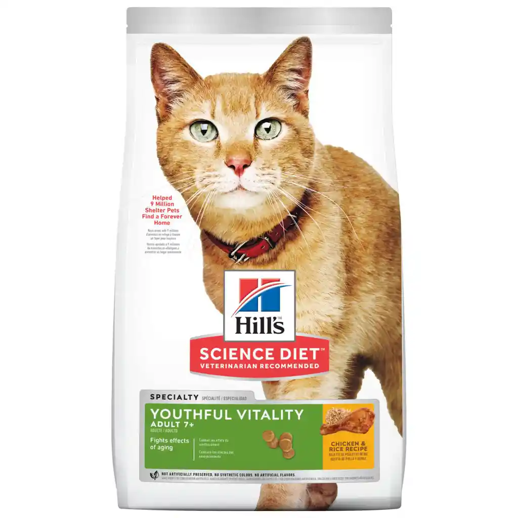 Hills Alimento Para Gatos Youthful Vitality Adulto 7+