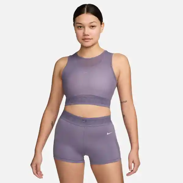 Nike Camiseta Pro Mesh Tank Mujer Morado L Ref: FN7387-509