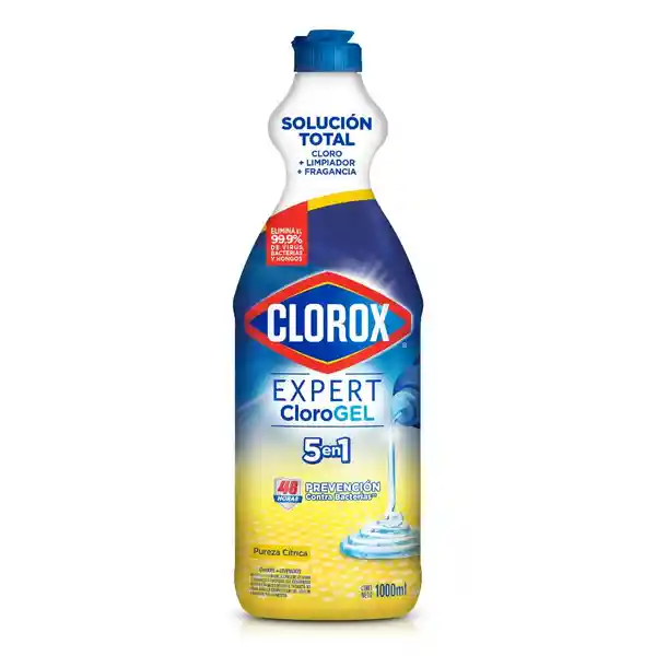 Blanqueador en Gel Clorox Pureza Cítrica Botella 1 L