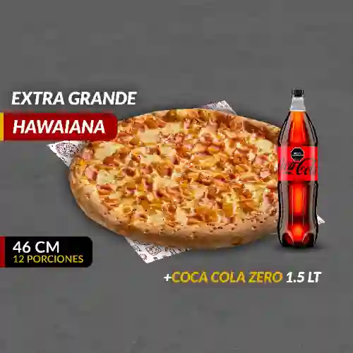 Pizza (xl) Hawaiana + Coca Cola Zero1,5l