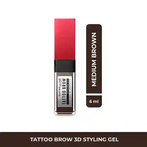 Gel De Cejas Maybelline Eye Studio Tattoo Brow 3D Medium Brown