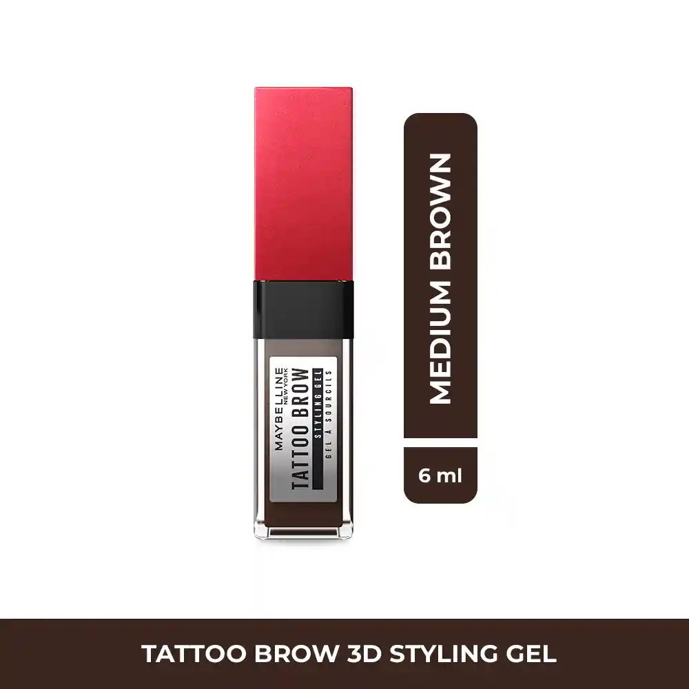 Gel De Cejas Maybelline Eye Studio Tattoo Brow 3D Medium Brown