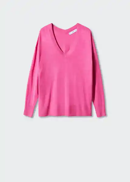 Saco Jersey Lombia Fucsia Talla S Mujer Mango