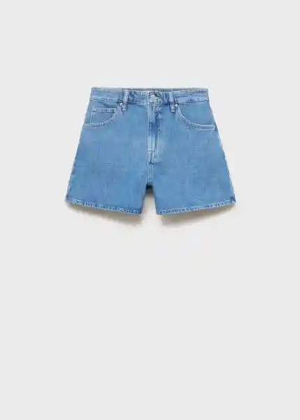 Short Zoey Tejano Medio Talla 38 Mujer Mango