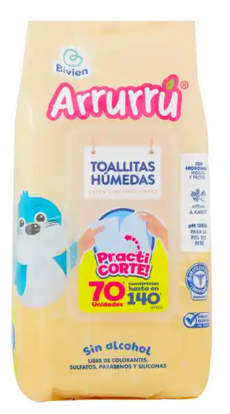 Arrurrú Toalla Húmeda Avena