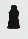 Vestido Aspen Negro Talla 18 Mujer Mango