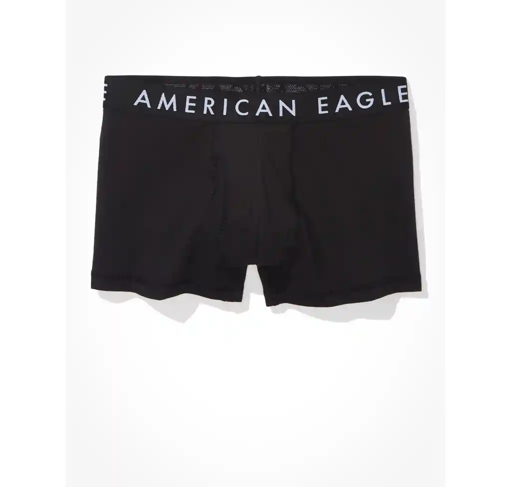 Bóxer Negro Talla Small Hombre American Eagle