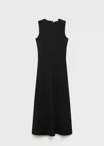 Vestido Letizia Negro Talla M Mujer Mango