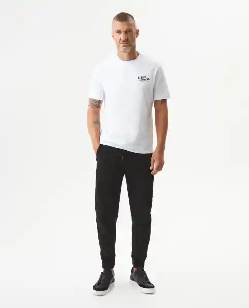 Camiseta Racing Graphic Masculino Blanco Claro Talla M Chevignon