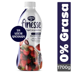 Finesse Yogurt con Probióticos Sabor Frutos Rojos