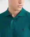 Camiseta Polo Clasic Verde Pluvisilva Ultra Oscuro S Chevignon