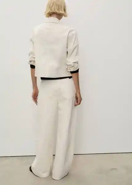 Jean Camilla Offwhite Talla 40 Mujer Mango