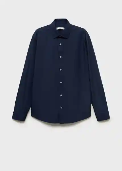 Camisa Play Navy Talla M Hombre Mango