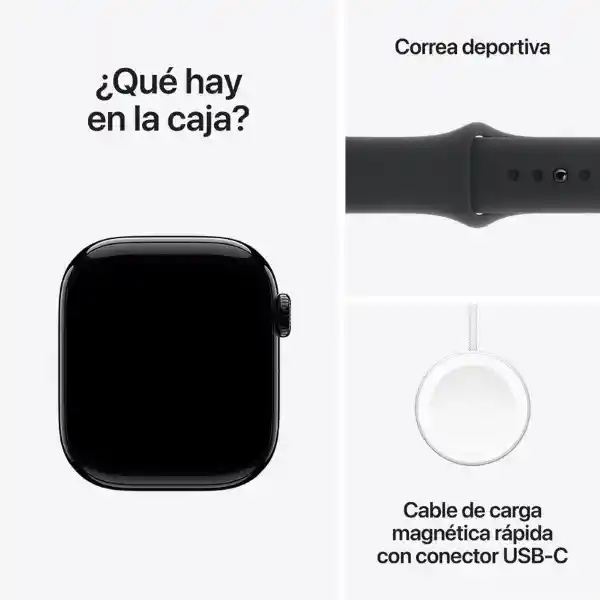 Apple Watch Series 10 Gps Jet Black Aluminium Sport M/L 42 mm