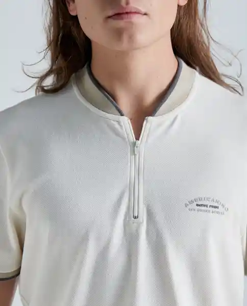  Camiseta Hombre Crudo Talla M 801E006 AMERICANINO 