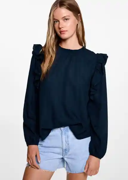 Blusa Madeira Navy Talla 19 Teen Niñas Mango