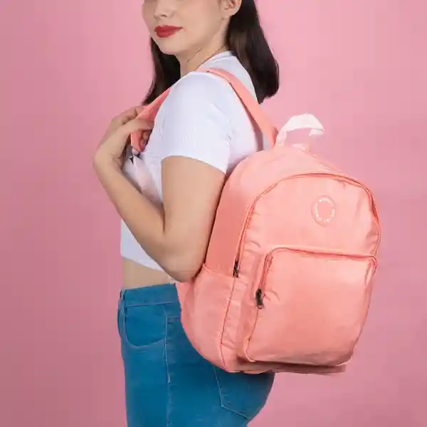 Mochila de Moda Youth With You Rosa Miniso