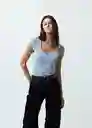 Camisa Tejido Mujer Azul Zen Claro Talla S 582G021 Naf Naf