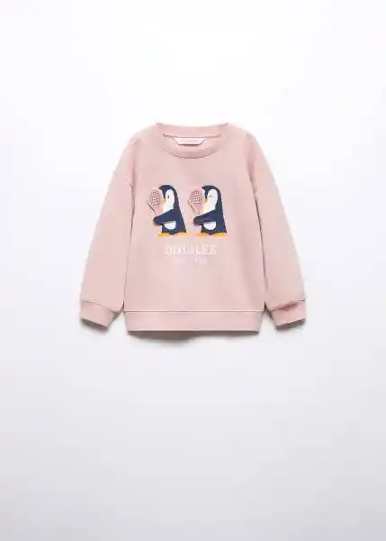 Sudadera Doubles Rosa Talla 70 Niña Mango