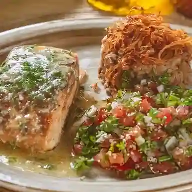 Salmón ajillo