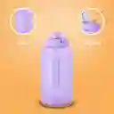 Vaso Plástico Con Pitillo y Tapa Abatible 1900 mL Serie Miniso