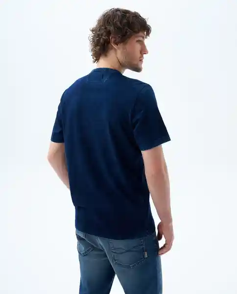 Camiseta Hombre Color Azul Talla L 849F020 Americanino