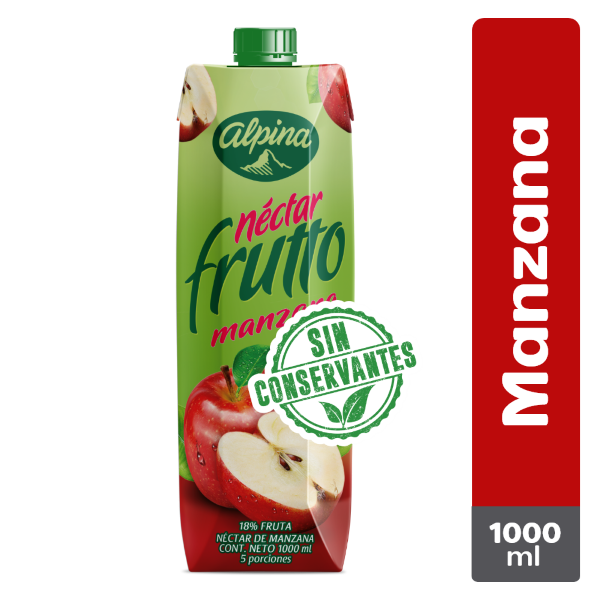 Néctar de Manzana Frutto Caja 1000 ml