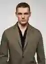 Blazer Americana Jon Khaki Talla 52 Hombre Mango