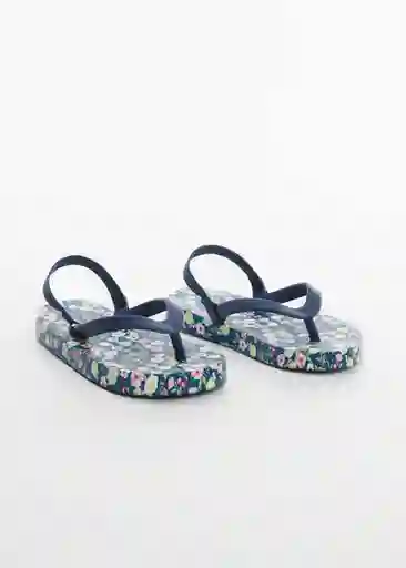 Chanclas Flourb Azul Talla 23 Niñas Mango