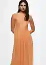 Vestido Marion-A Naranja Talla M Mujer Mango