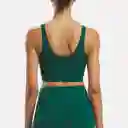 Reebok Crop Activ Coll Dreamblend Bra Mujer Verde L