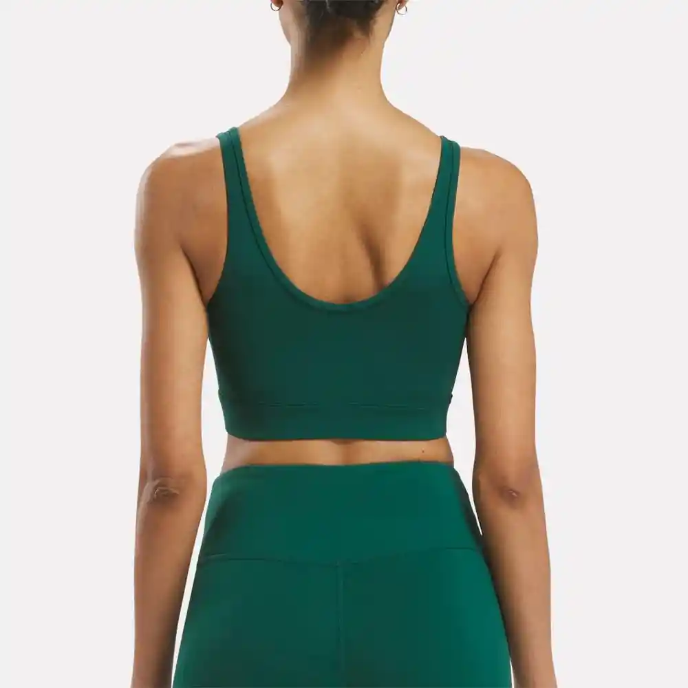 Reebok Crop Activ Coll Dreamblend Bra Mujer Verde L