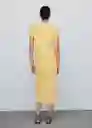 Vestido Tuni2 Amarillo Talla 24 Mujer Mango