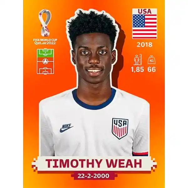 Usa 19 Timothy Weah