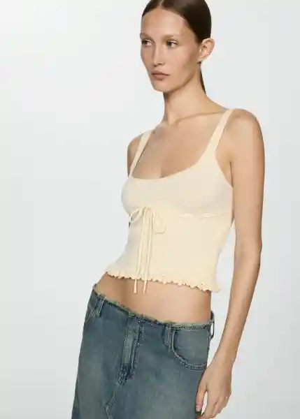 Top Lovi Crudo Talla Xs Mujer Mango