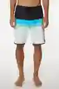 ONeill Short de Baño Four Square Stretch Am Blanco Talla 32