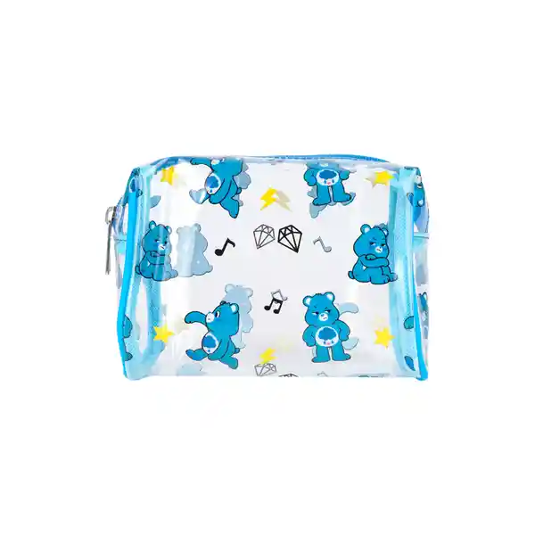 Cosmetiquera Care Bears Transparente Multi Print Azul Miniso