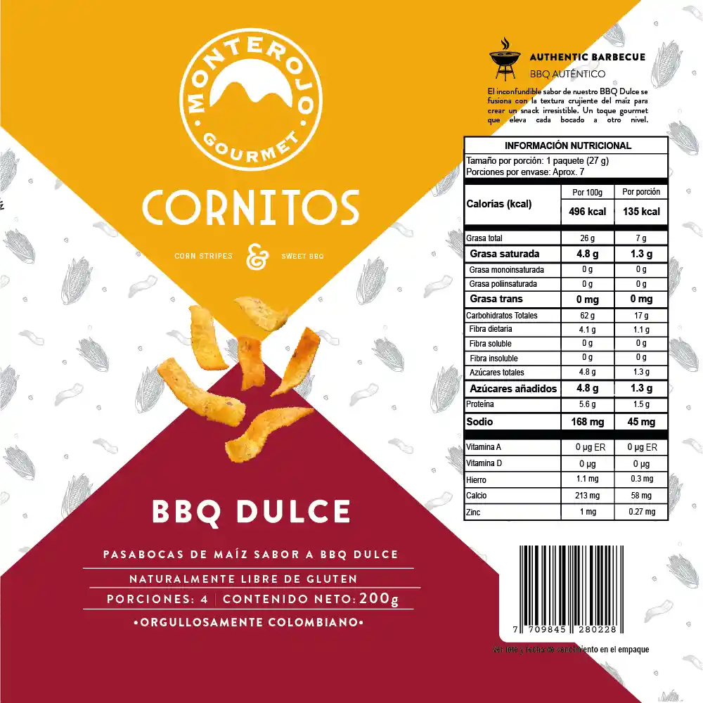 Cornitos Pasaboca Monte Rojo Bbq Dulce